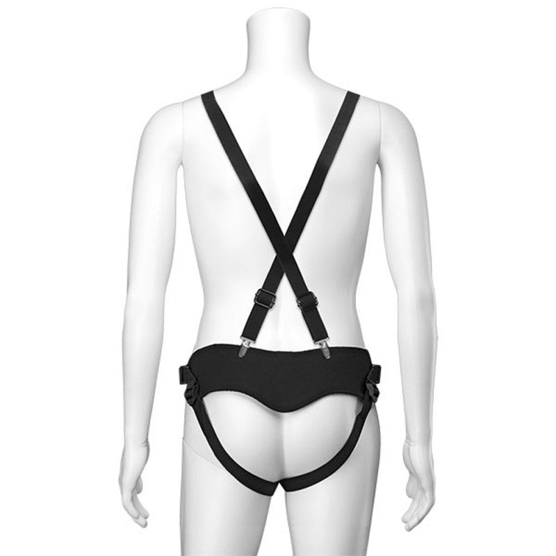 Vac-U-Lock - Suspender Harness With Plug - Black