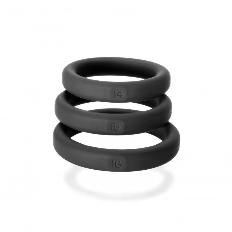 Xact- Fit 3 Premium Silicone Rings - #14, #15,  #16