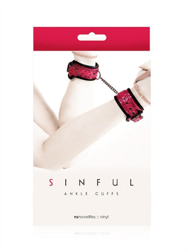 Sinful - Ankle Cuffs - Pink