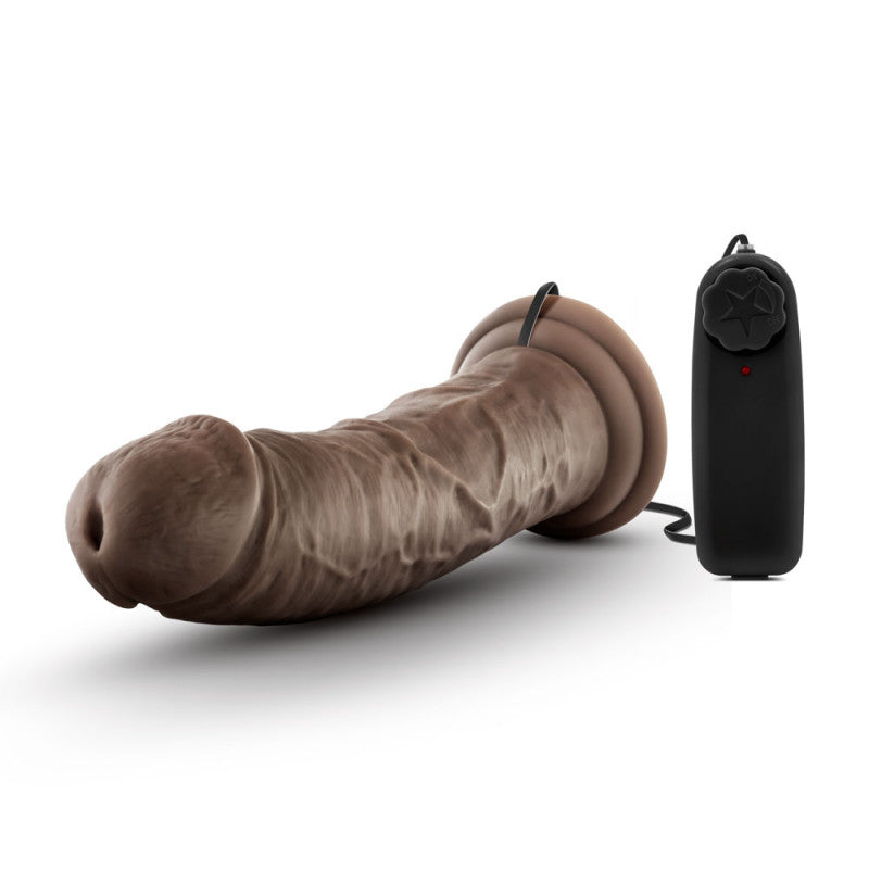 Dr. Skin - Dr. Joe - 8 Inch Vibrating  With  Suction Cup - Chocolate