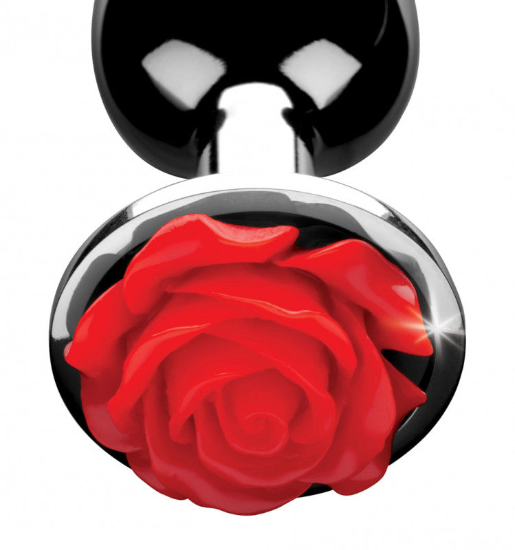 Red Rose Anal Plug - Large